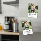 Prezent dla Dziadka magnes ze zdjęcia z podpisem 7x10 cm wykończenie matowe