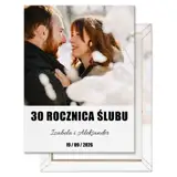 Obraz na płótnie z Twojego zdjęcia prezent na 30 rocznicę ślubu