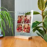 Zdjęcie na szkle akrylowym z życzeniami 21x30 cm