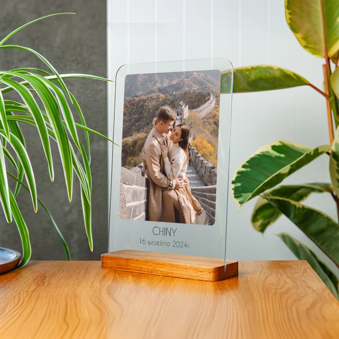 Druk na szkle zdjęcie z wakacji na pamiątkę z wakacji A4