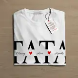 Personalizowana koszulka dla Taty na Dzień Taty z imionami dzieci