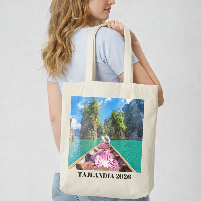Torba bawełniana z własnym zdjęciem nadrukiem