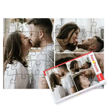 Puzzle ze zdjęć kolaż prezent dla chłopaka na Dzień Chłopaka 252 elementy z pudełkiem