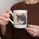 Kubek ze zdjęciem Twojego kota personalizowany prezent dla miłośników kotów