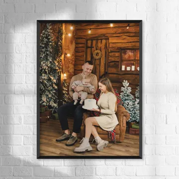 Plakat ze zdjęcia na prezent świąteczny 50x70 cm
