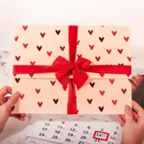 Opakowanie prezentowe do kalendarza jednodzielnego serduszka