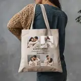 Torba ze zdjęciem na zakupy dla pary prezent na Walentynki rocznicę