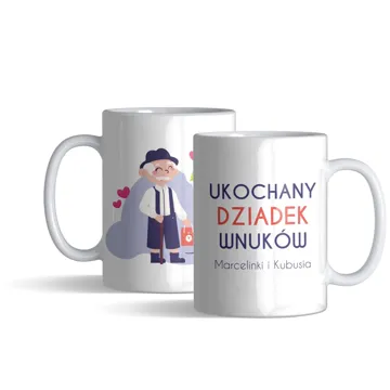 Kubek dla dziadka kubek świąteczny z imieniem dzień dziadka na prezent