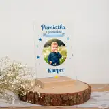 Personalizowana statuetka dla dziecka ze zdjęciem i imieniem pamiątka z przedszkola