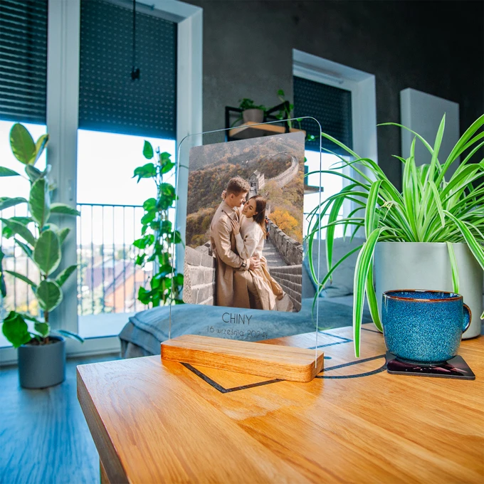 Druk na szkle zdjęcie z wakacji na pamiątkę z wakacji A4