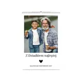 Kalendarz ścienny dla dziadka ze zdjęciami na prezent A4 na spirali