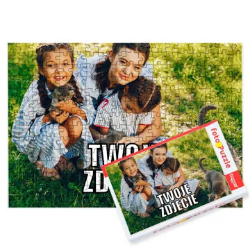 Prezent na Dzień Dziecka fotopuzzle ze zdjęciem w pudełku 252 el.