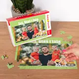 Fotopuzzle dla dzieci ze zdjęciem koparka 96 el. z pudełkiem