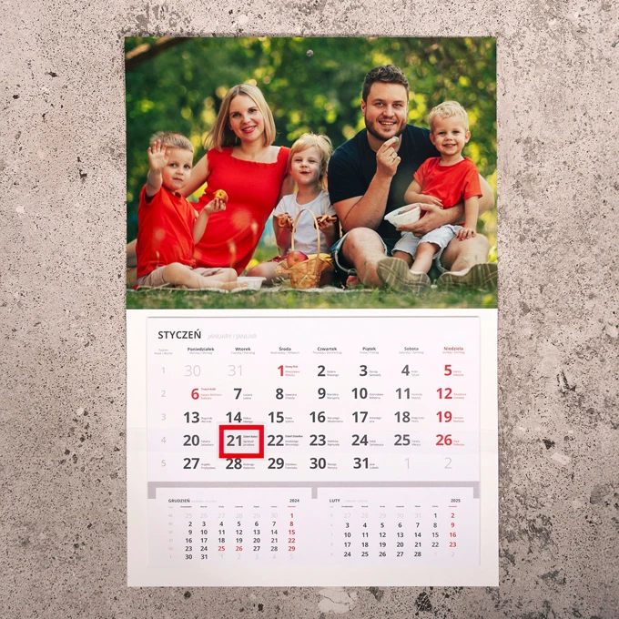 Fotokalendarz Jednodzielny Klasyczny