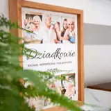 Personalizowany obraz dla Babci i Dziadka na płótnie 30x40 cm w drewnianej ramie