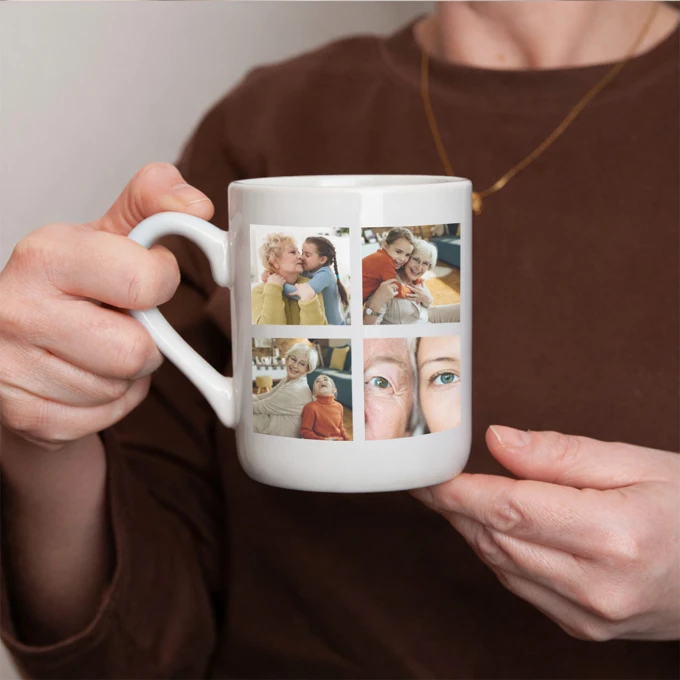 Kubek personalizowany dla babci ze zdjęciem prezent dzień babci i dziadka