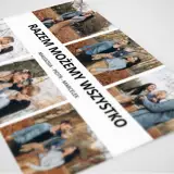Plakat kolaż ze zdjęć Rodzina personalizacja imiona 50x70 cm