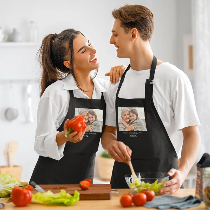 Fartuch kuchenny ze zdjęciem własnym nadrukiem dla Babci
