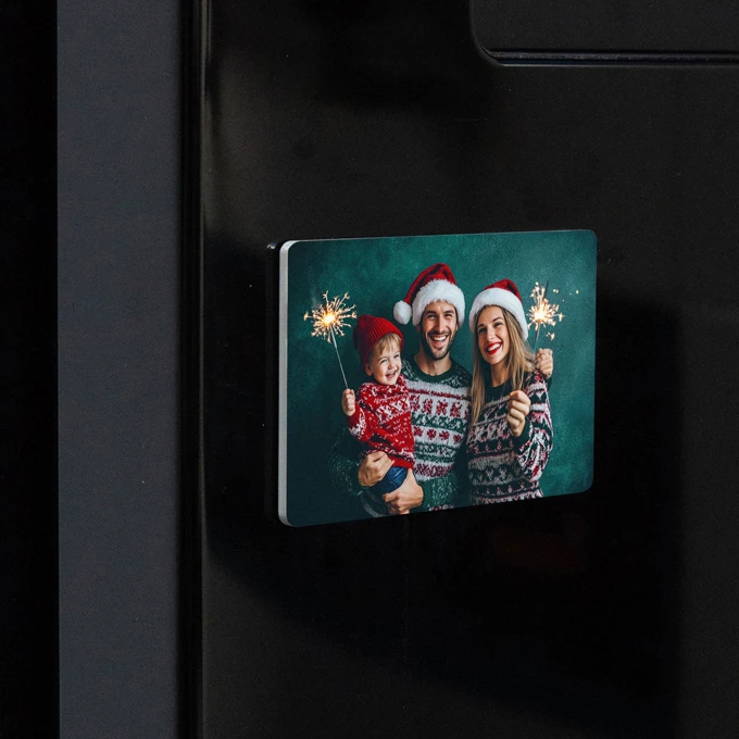 Magnes akrylowy ze zdjęciem na lodówkę prostokąt średni full foto