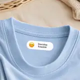 Naprasowanki na ubrania do szkoły arkusz 58 sztuk emoji uśmiech