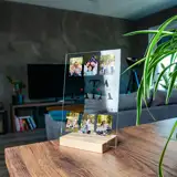 Prezent na Dzień Ojca ramka ze zdjęć i imion dzieci 21x15 cm