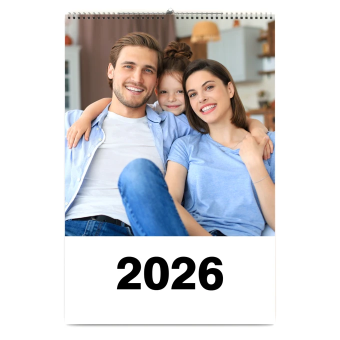 Personalizowany kalendarz ze zdjęciami 2026 ścienny 13 stron na prezent