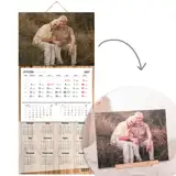 fotoKalendarz drewniany dla babci i dziadka prezent od wnuków
