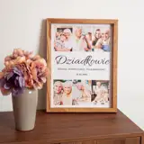 Personalizowany obraz dla Babci i Dziadka na płótnie 30x40 cm w drewnianej ramie