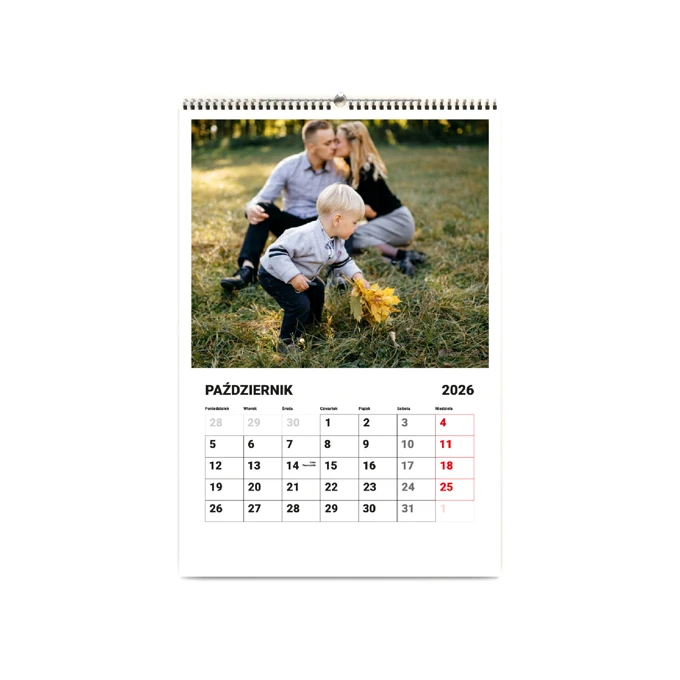 Fotokalendarz z Twoimi zdjęciami 13-stronicowy A4 terminarz Full Foto