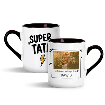 Kubek ze zdjęciem i imieniem dla Taty Super Tata personalizowany prezent