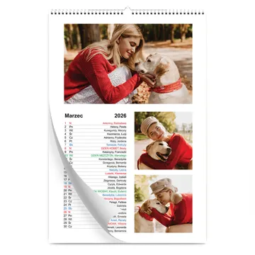 Fotokalendarz ścienny z Twoimi zdjęciami kreator online Kolaż Zdjęć