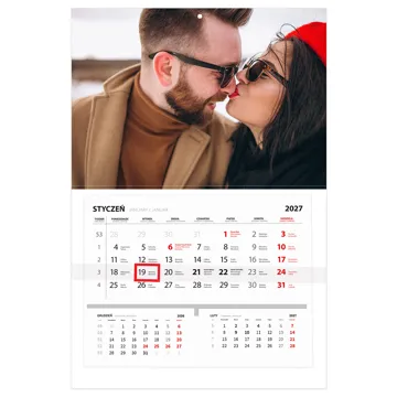 Fotokalendarz ścienny dla Pary prezent na Walentynki