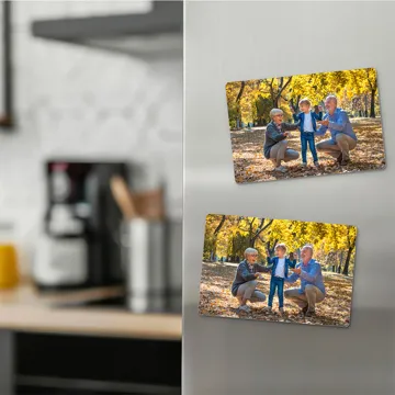 Foto magnes na Dzień Babci i Dziadka prezent dla dziadków 10x7 cm wykończenie matowe