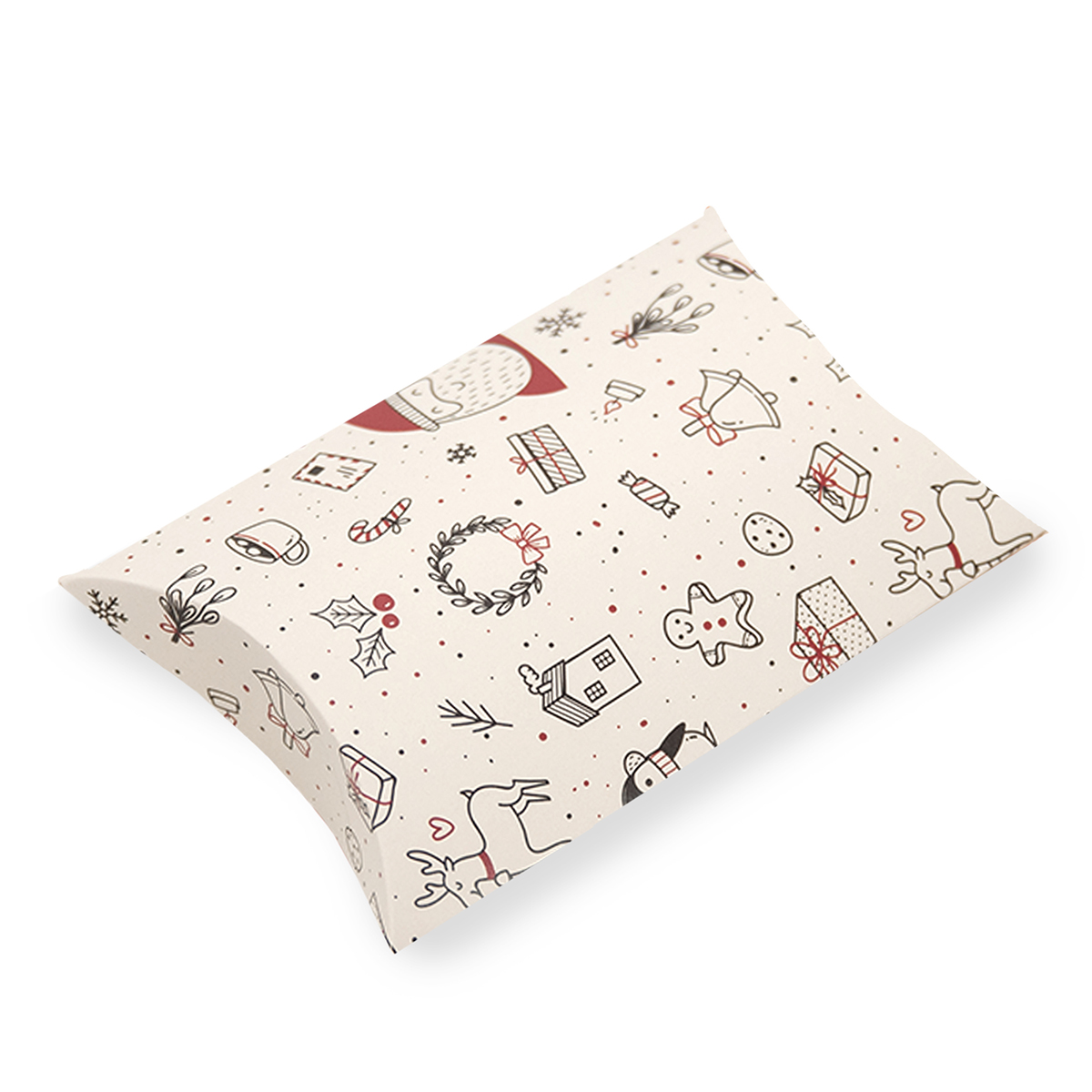 Opakowanie świąteczne do magnesów białe