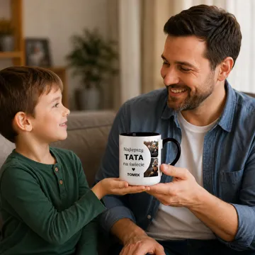 Kubek ze zdjęciem dla Taty Najlepszy Tata personalizowany prezent