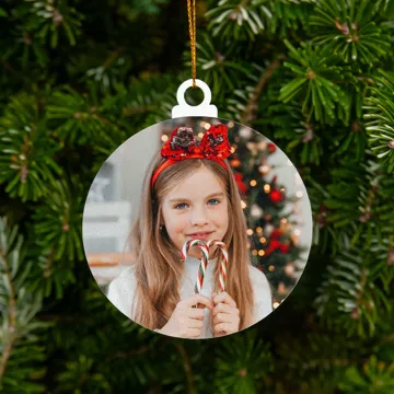 Akrylowa bombka ze zdjęciem full foto