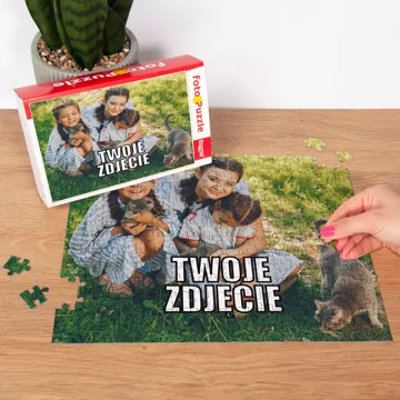 Prezent na Dzień Dziecka fotopuzzle ze zdjęciem w pudełku 252 el.