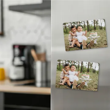 Fotomagnes podziękowanie dla gości na roczek 10x7 cm wykończenie matowe