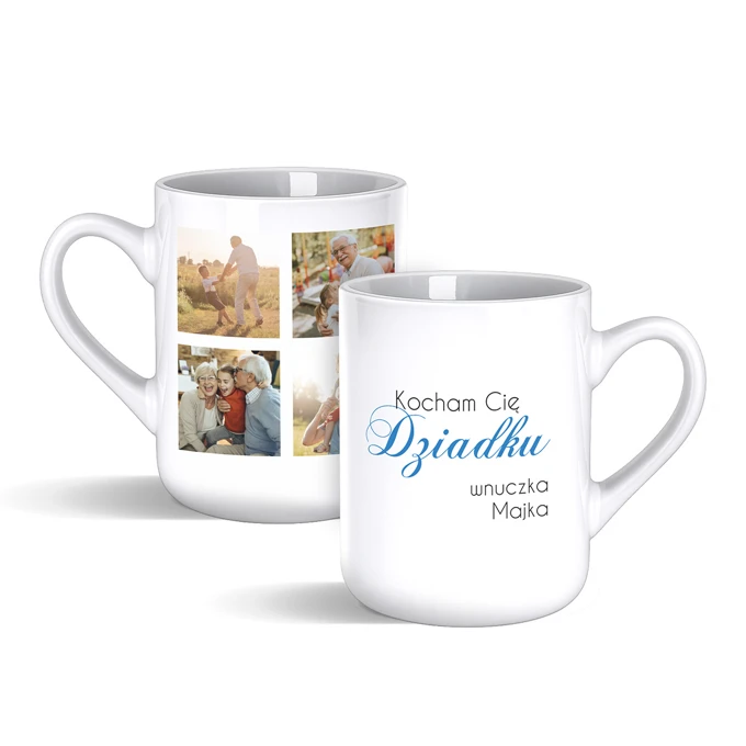 Kubek personalizowany dla dziadka ze zdjęciem prezent dzień babci i dziadka