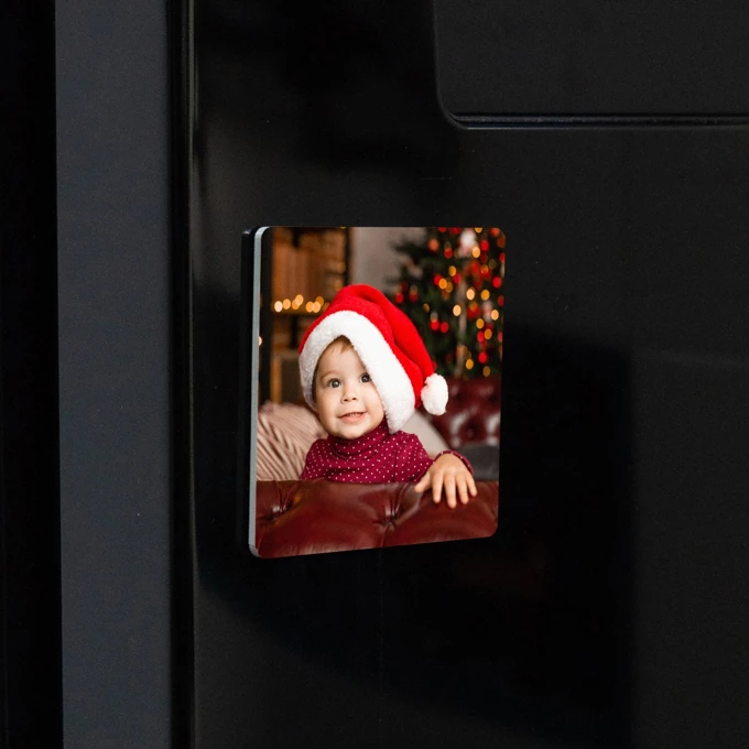 Magnes akrylowy ze zdjęciem na lodówkę kwadrat full foto