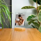 Druk na szkle ze zdjęciem Twojego kota prezent dla miłośników kotów 15x21 cm