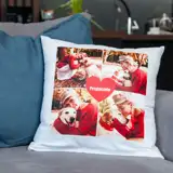 Poduszka ze zdjęciem kolaż serce