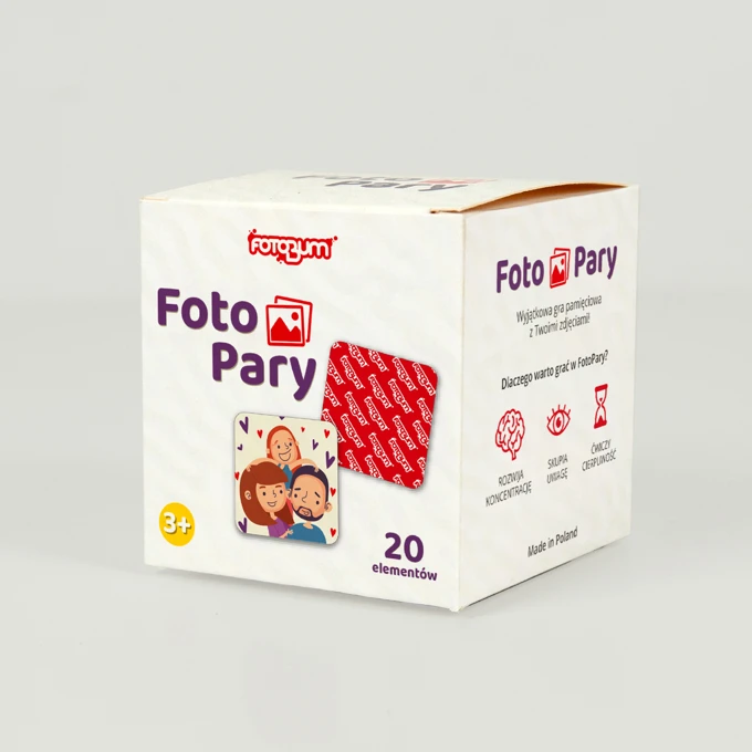 Gra pamięciowa fotoPary karty memo z Twoich zdjęć 10 par
