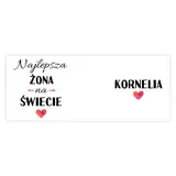 Kubek z imieniem na prezent dla żony dziewczyny