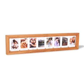 Drewniana ramka na zdjęcia mini instax dębowa multiramka