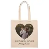 Prezent dla mamy personalizowana torba ze zdjęciem własnym nadrukiem