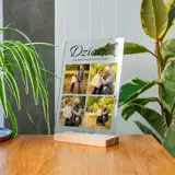 Zdjęcie na szkle dla Dziadka statuetka z dedykacją 21x30