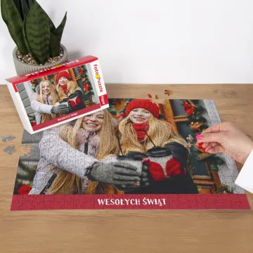 Fotopuzzle z pudełkiem puzzle ze zdjęciem napisem 500 elementów