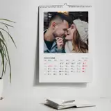 Kalendarz ścienny ze zdjęciami na prezent dla pary zakochanych A3 na spirali