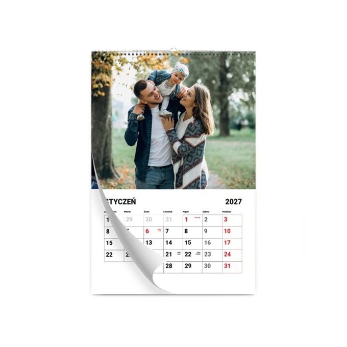 Fotokalendarz z Twoimi zdjęciami 13-stronicowy A4 terminarz Full Foto